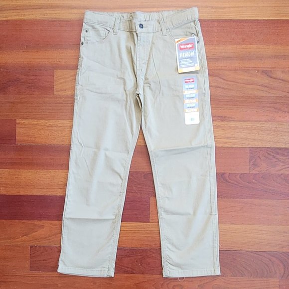 NWT Wrangler Straight 4-Way Flex Chino Pants Size 10 Husky - Picture 4 of 16